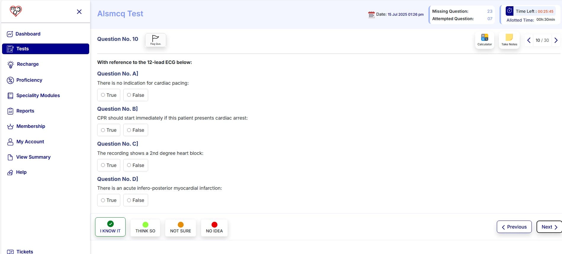 Interactive learning insights dashboard showing quiz analytics